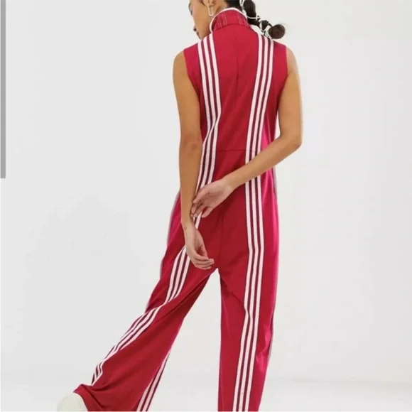 adidas Originals Red Jumpsuit - Picture 3 of 16